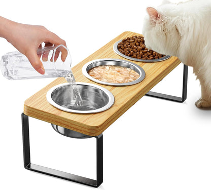 Shiropaws ™ Cat Bowls with Stand