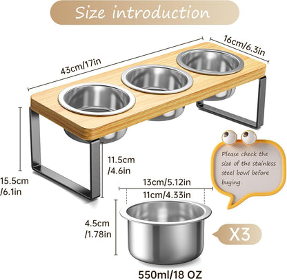 Shiropaws ™ Cat Bowls with Stand