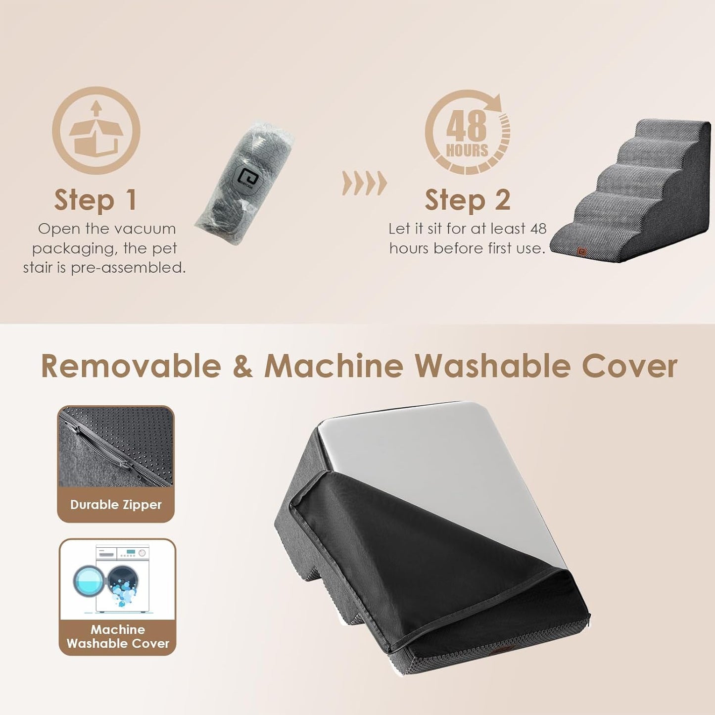 Shiropaws ™ Pet Stairs Ramp 4-Step