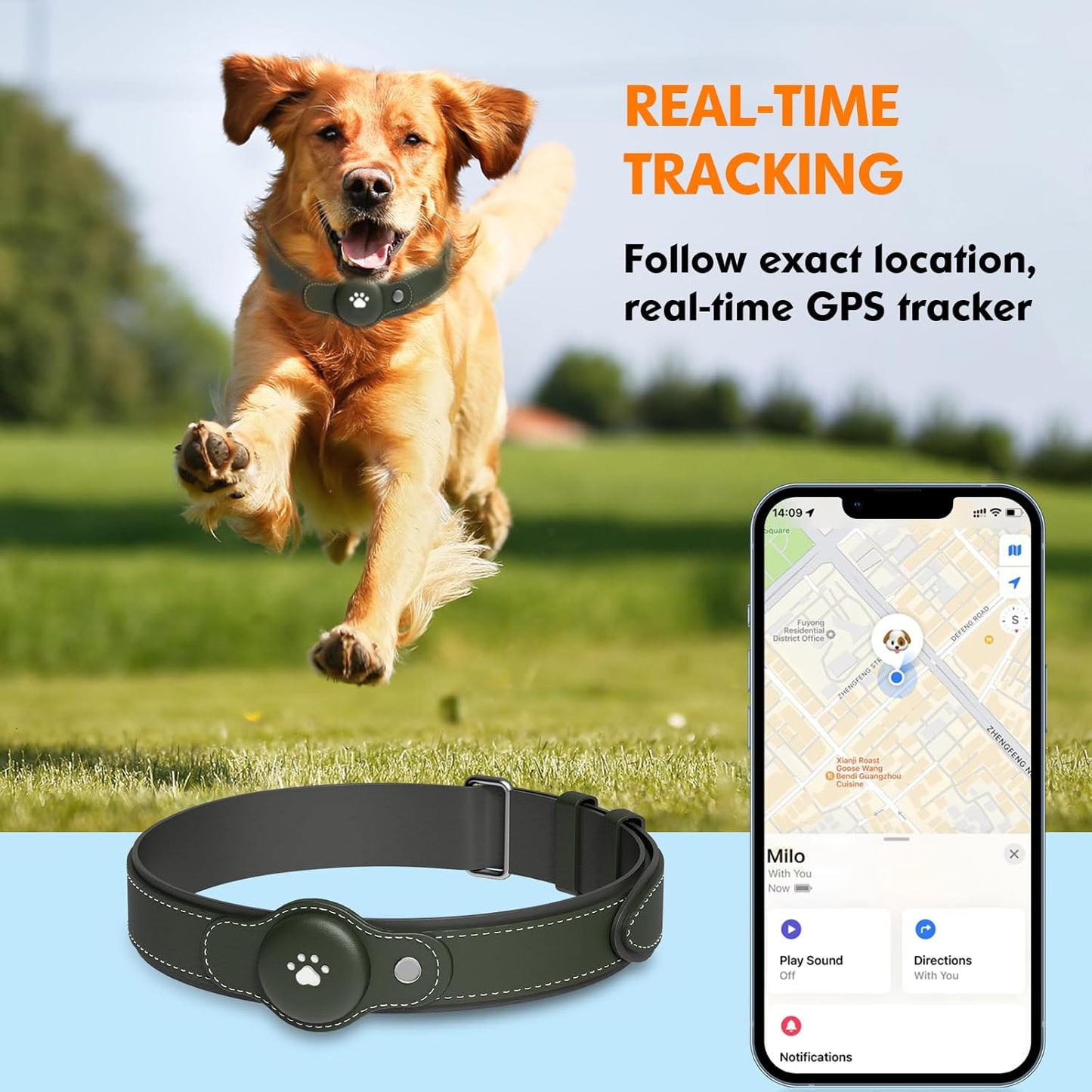 Shiropaws™ GPS Dog Collar