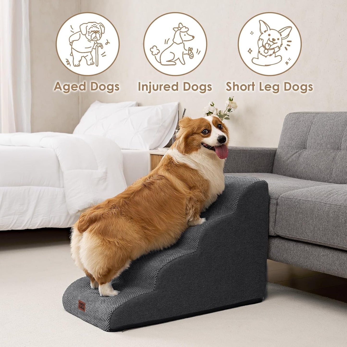 Shiropaws ™ Pet Stairs Ramp 4-Step