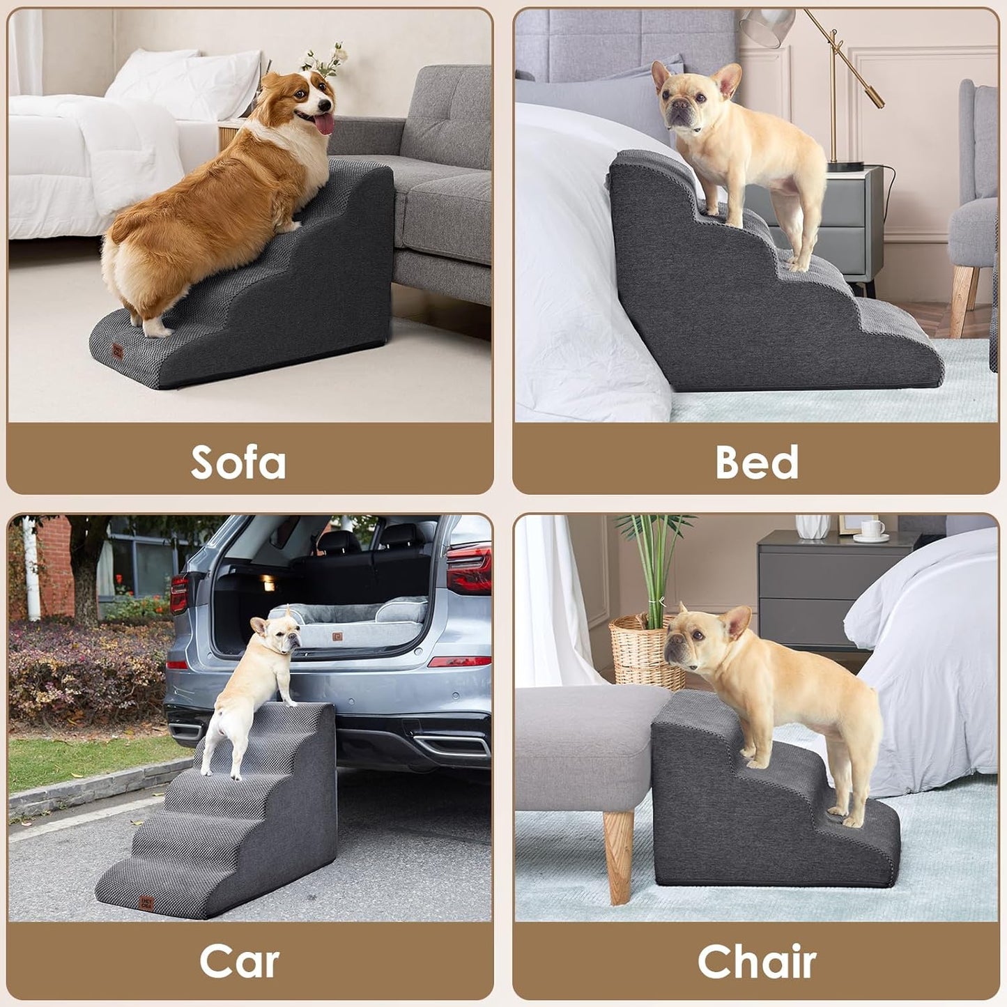 Shiropaws ™ Pet Stairs Ramp 4-Step